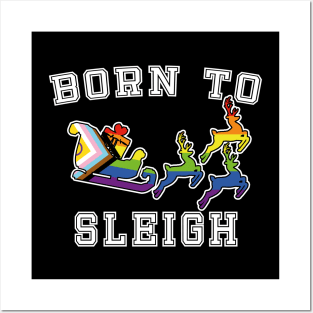 Born to slay - Vintage  College Fun Queer Pride Christmas Posters and Art